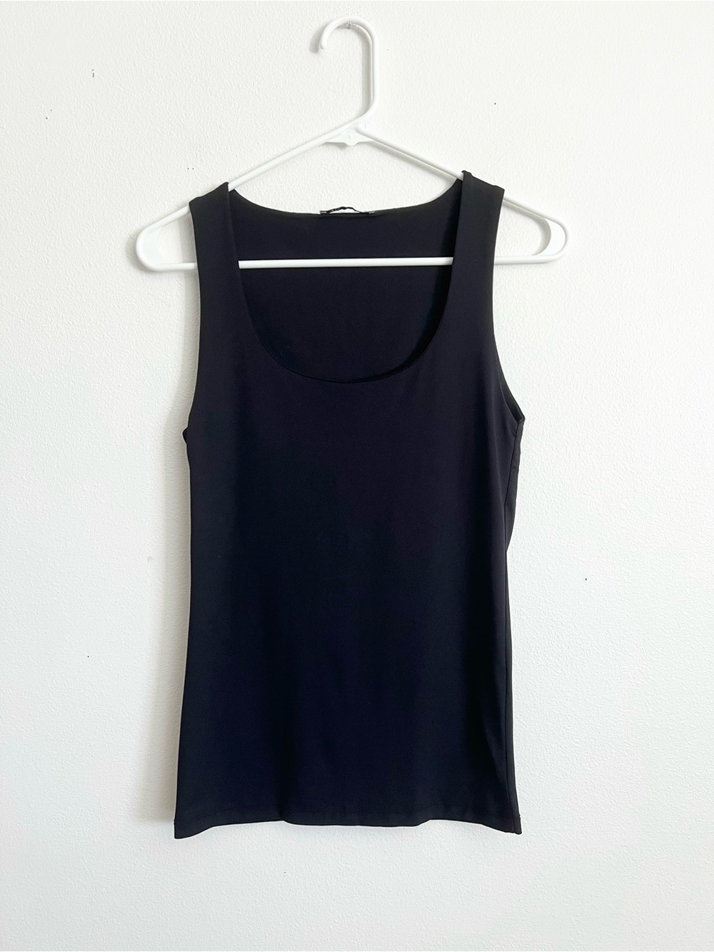 Zara Black Basic Cami Tank Layering Top Sleeveless Minimalist Clean Girl Small